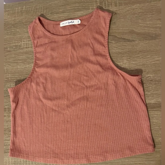 Ribbed Racerback Tank Top LARGE NWOT Live to be Spoiled - Picture 3 of 6